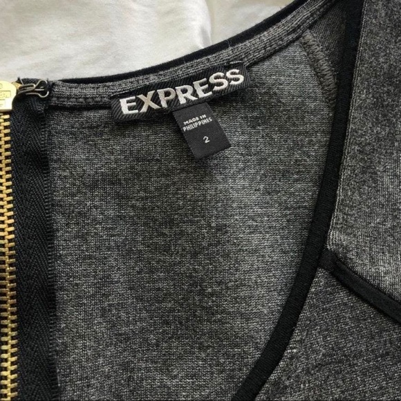 Grey and black express work dress - Picture 3 of 5